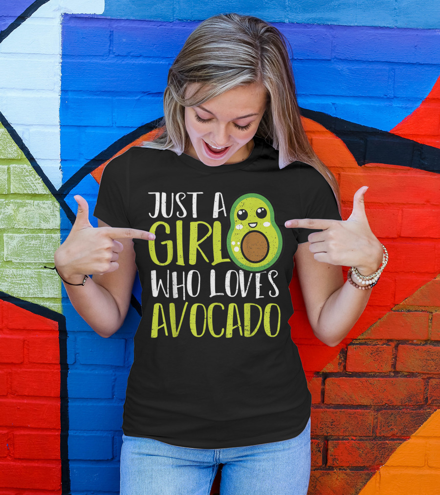 Just A Girl Who Loves Avocado Cute Guacamole T-Shirt