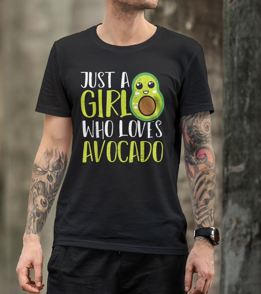 Just A Girl Who Loves Avocado Cute Guacamole T-Shirt