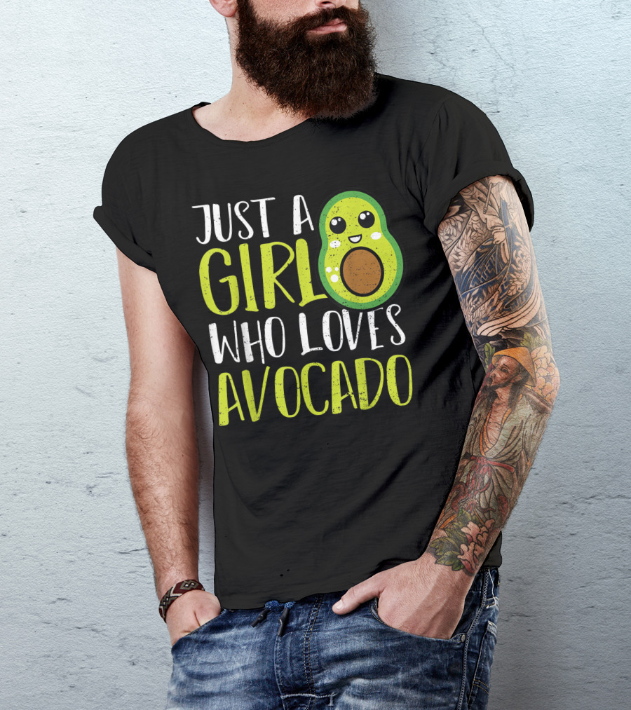 Just A Girl Who Loves Avocado Cute Guacamole T-Shirt