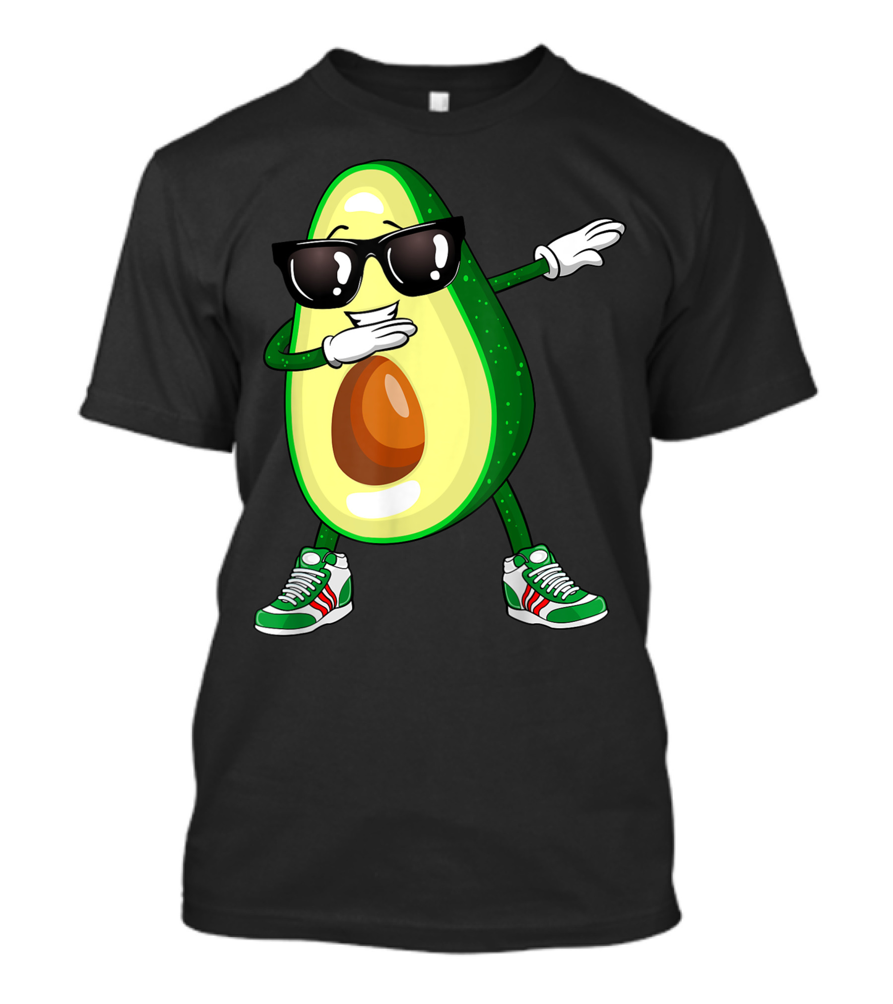 Dabbing Avocado With Sunglasses And Sneakers For Vegan Food Lover T-Shirt