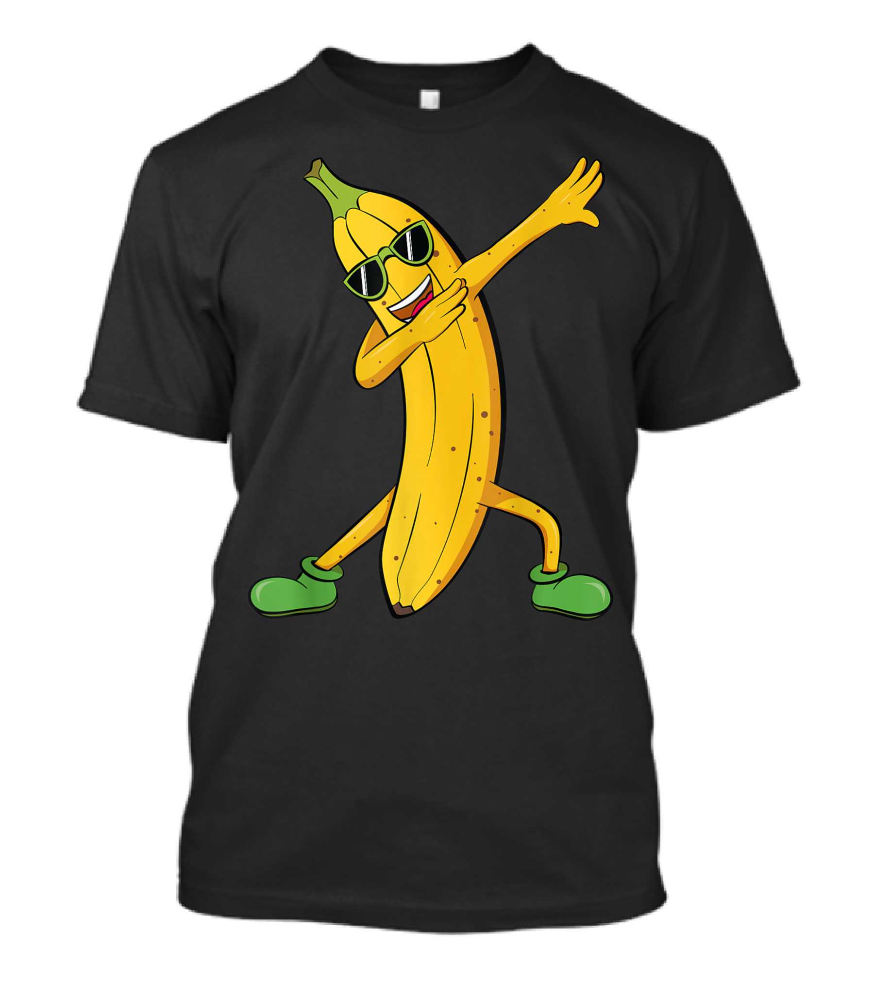 Dabbing Banana Vegan Fruit Lover With Sunglasses And Green Shoes T-Shirt
