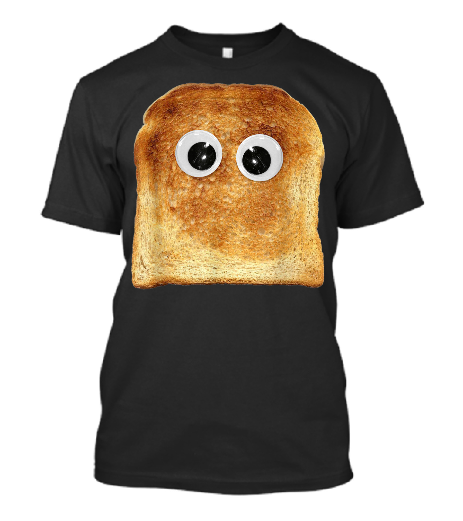 Googly Eye Toast Bread Silly Vegetarian Costume Eater T-Shirt