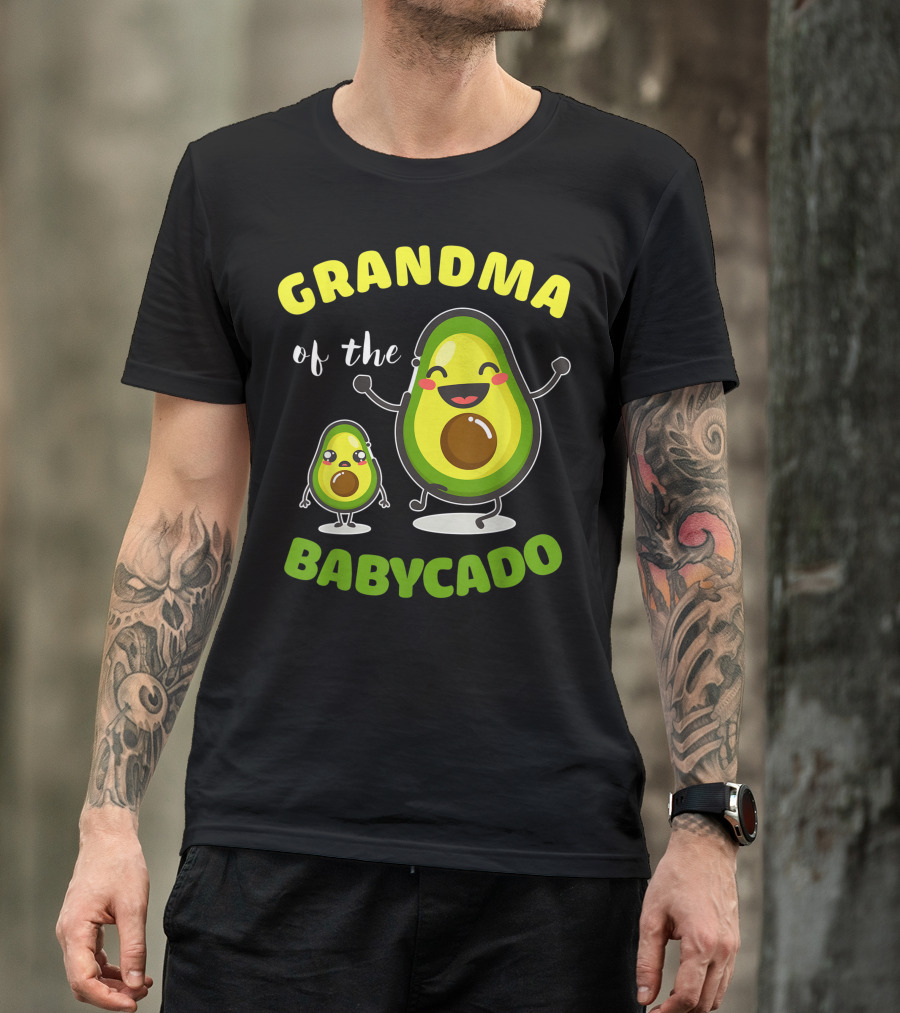 Grandma Of The Babycado Avocado Family Happy Avocado Duo T-Shirt