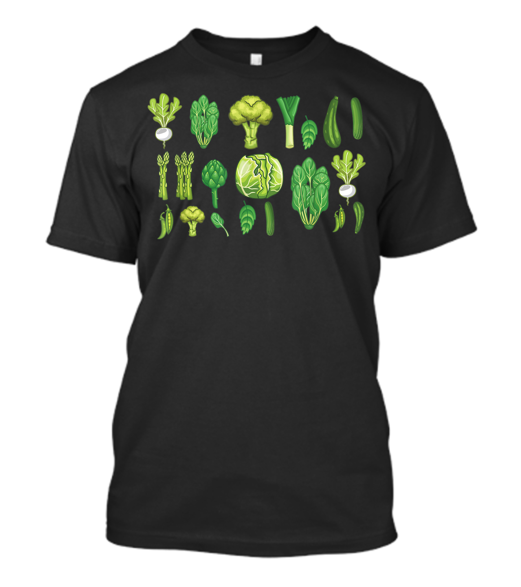 Green Vegetables Veggies Broccoli Asparagus Cabbage Artichoke Healthy Salad Food T-Shirt