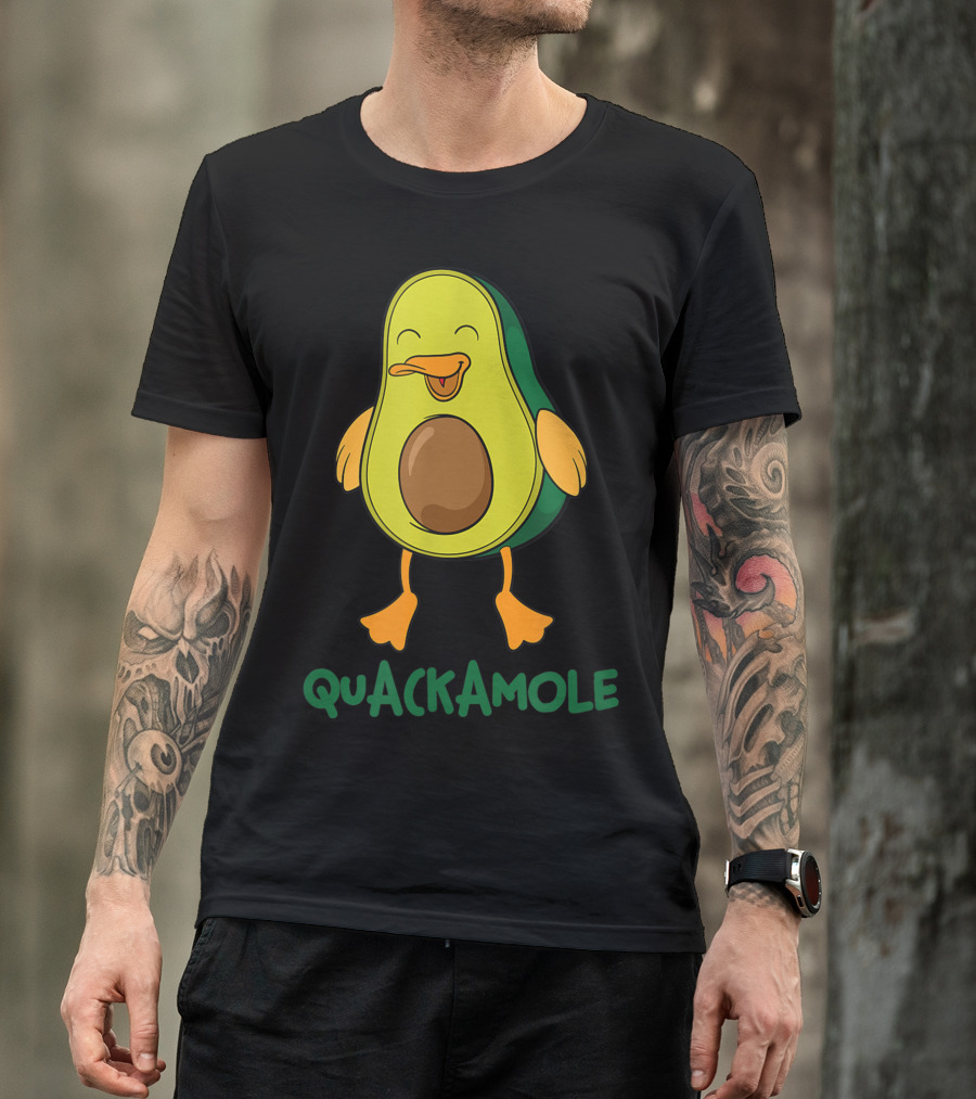 Quackamole Avocado Duck Costume Vegan Guacamole T-Shirt