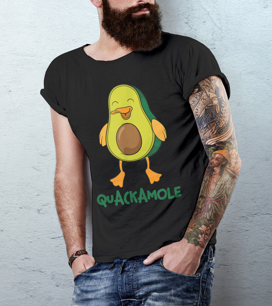 Quackamole Avocado Duck Costume Vegan Guacamole T-Shirt