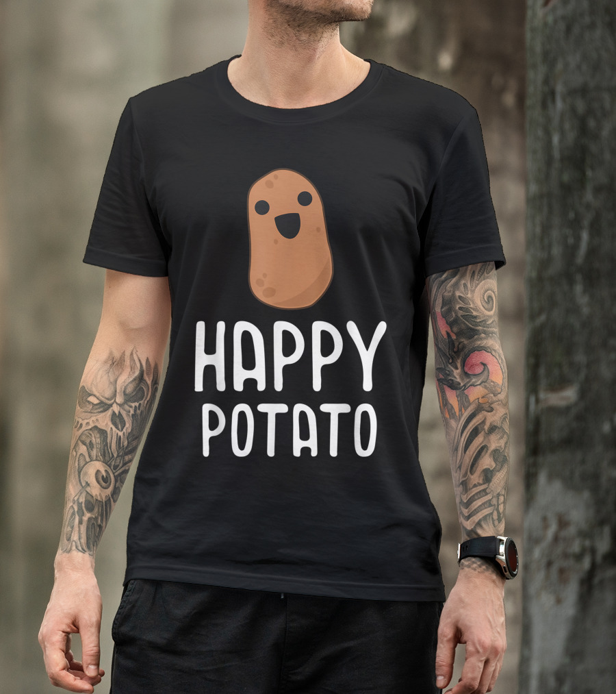 Happy Potato Kawaii Vegetable T-Shirt