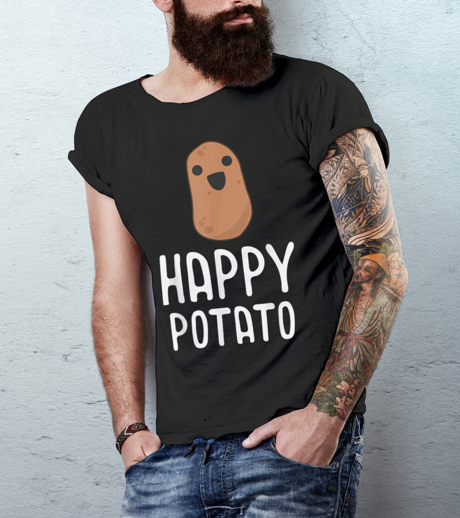 Happy Potato Kawaii Vegetable T-Shirt