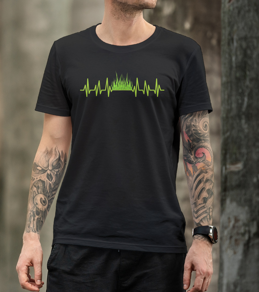 Heartbeat Grass Microgreens Vegan Weed T-Shirt