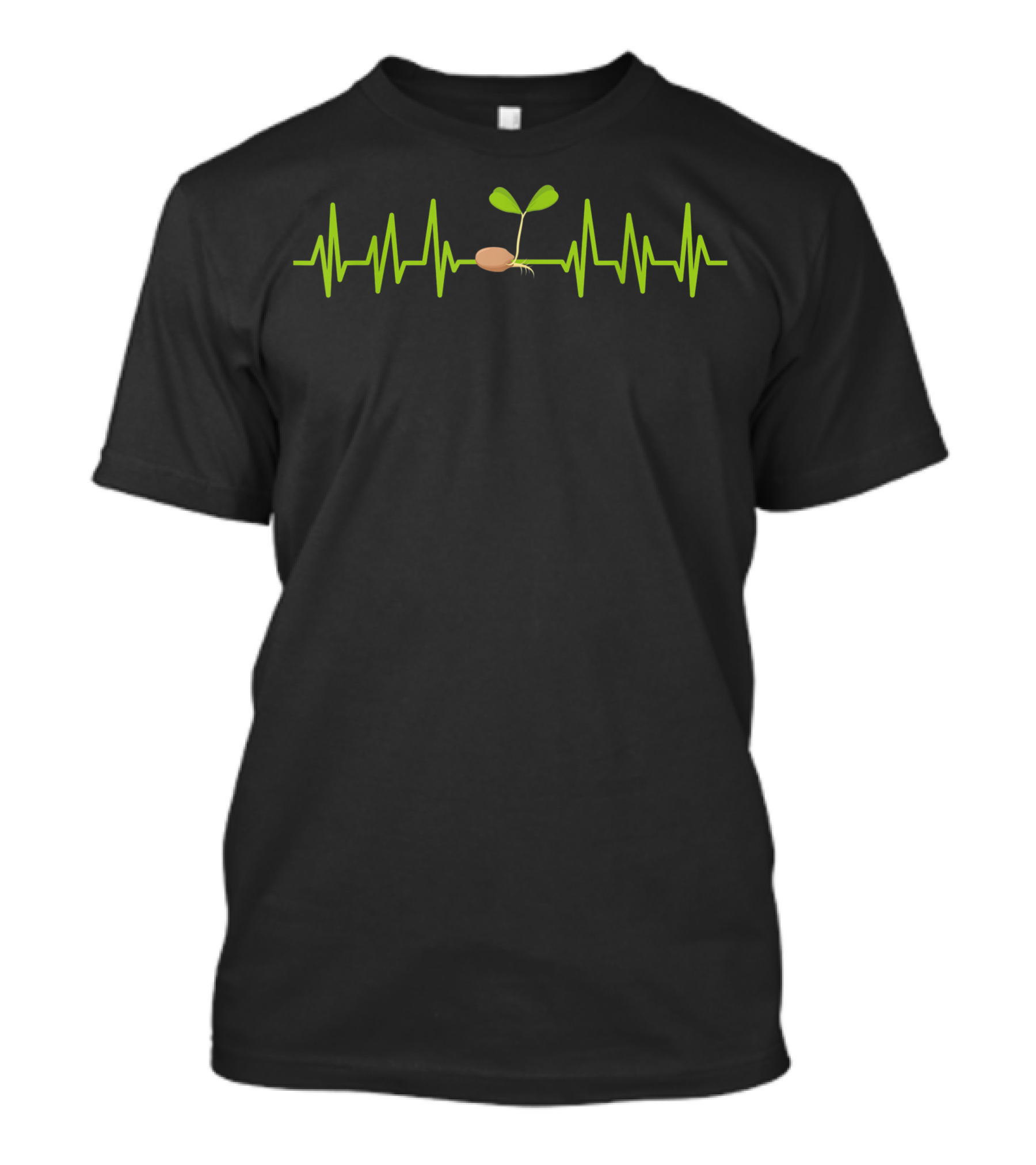 Heartbeat Sprout Microgreens Vegan Line T-Shirt