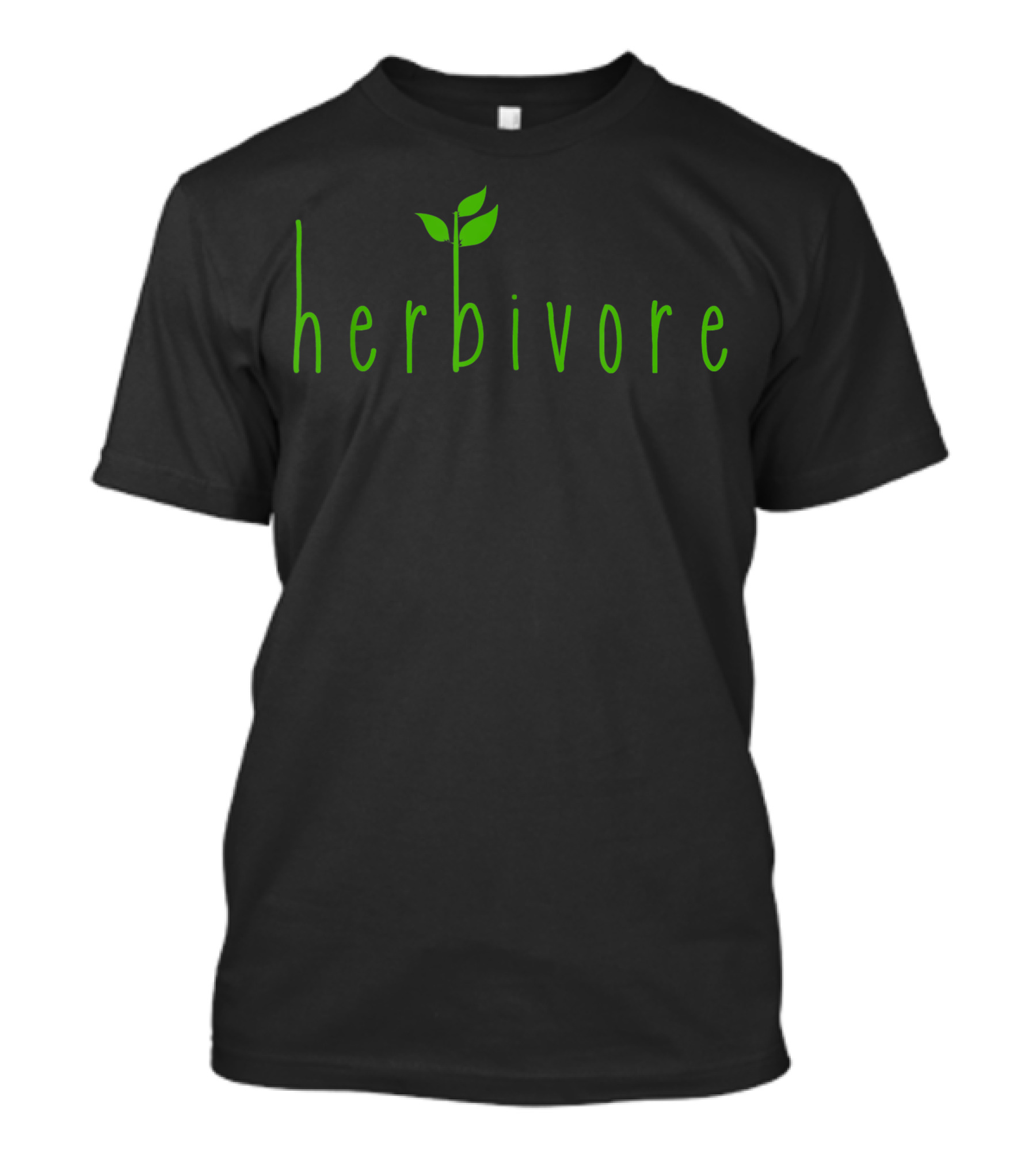 Herbivore Vegan Life Vegetarian Plant Based Leaf T-Shirt