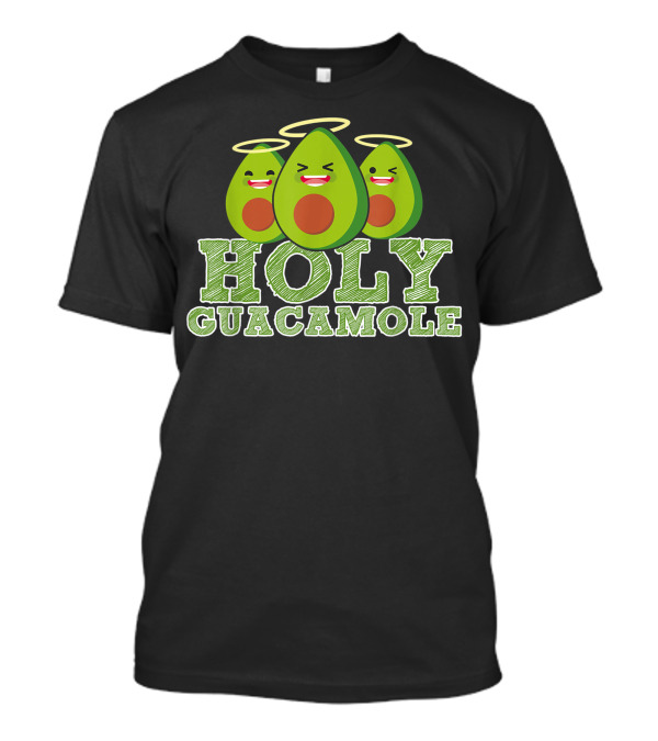 Holy Guacamole Halo Angel Avocado Trio T-Shirt
