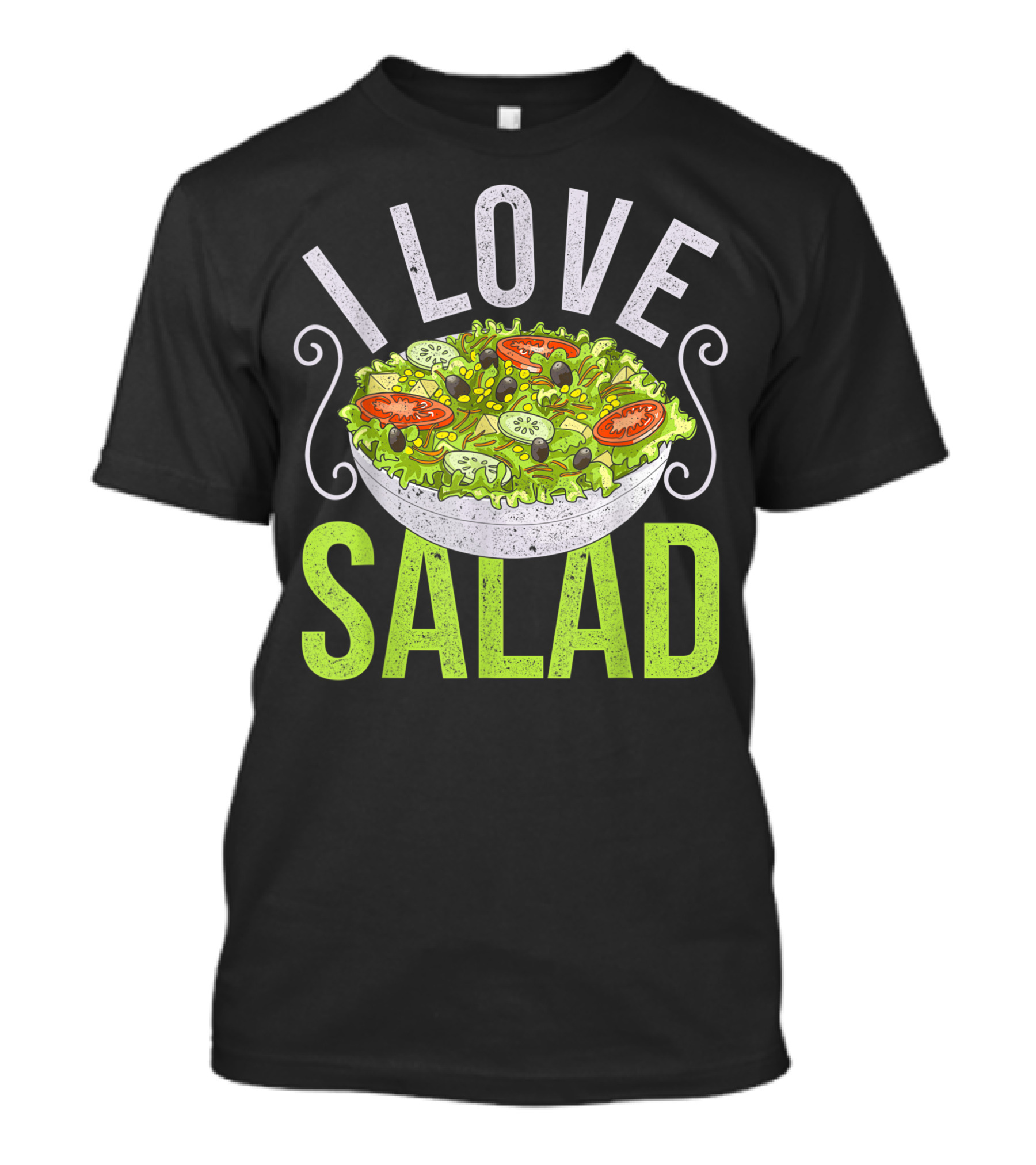 I Love Salad Veggies Bowl Vegan T-Shirt