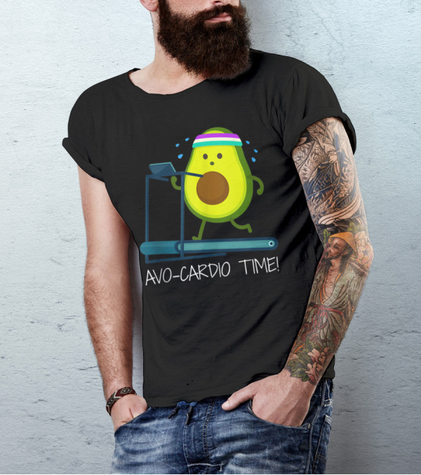 Avo-Cardio Time Avocado Fitness 00 T-Shirt