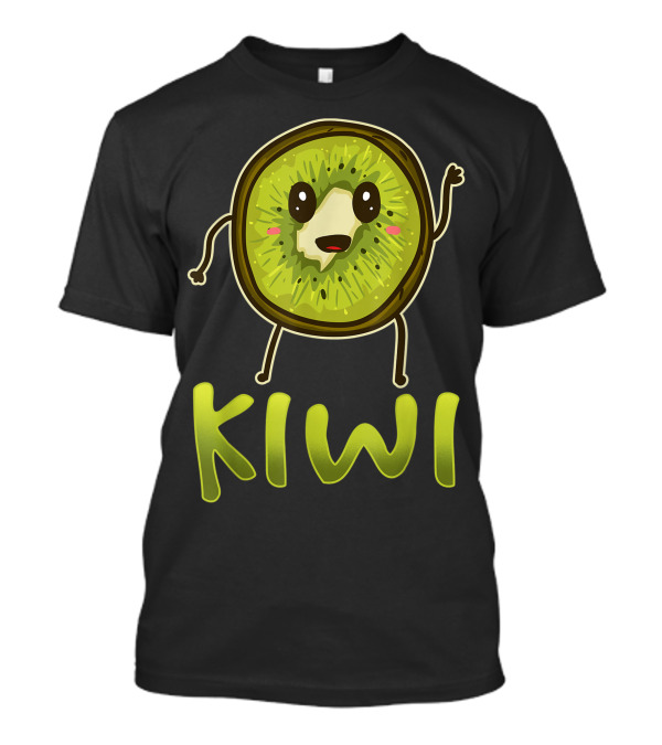 Kiwi Fruits Vegan Cute Character T-Shirt