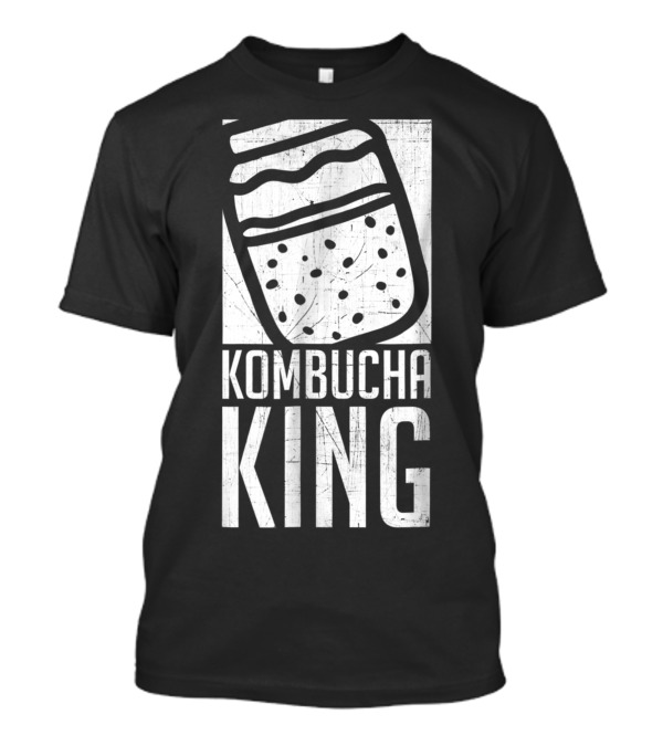 Kombucha King Vintage Style Jar With Dots T-Shirt