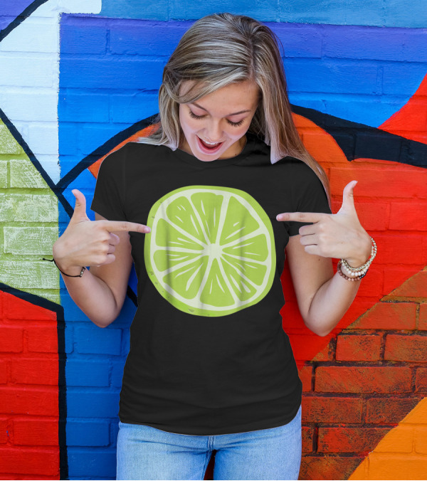 Lime Halloween Costume Fruit Salad Couples Ga Slice T-Shirt