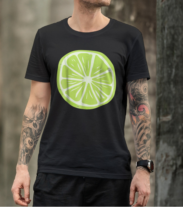 Lime Halloween Costume Fruit Salad Couples Ga Slice T-Shirt
