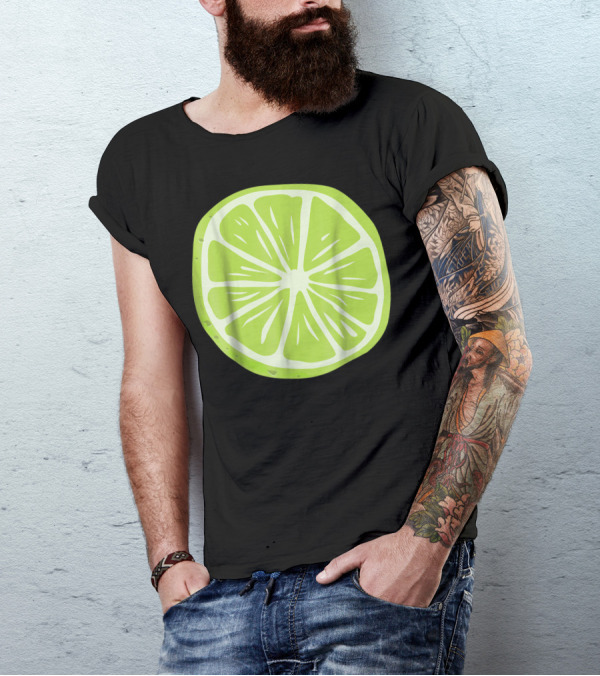 Lime Halloween Costume Fruit Salad Couples Ga Slice T-Shirt