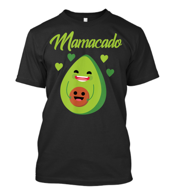 Mamacado Avocado Fruit Family Mom Queen T-Shirt
