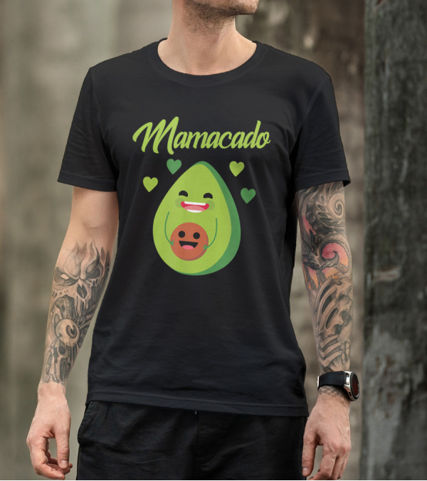 Mamacado Avocado Fruit Family Mom Queen T-Shirt