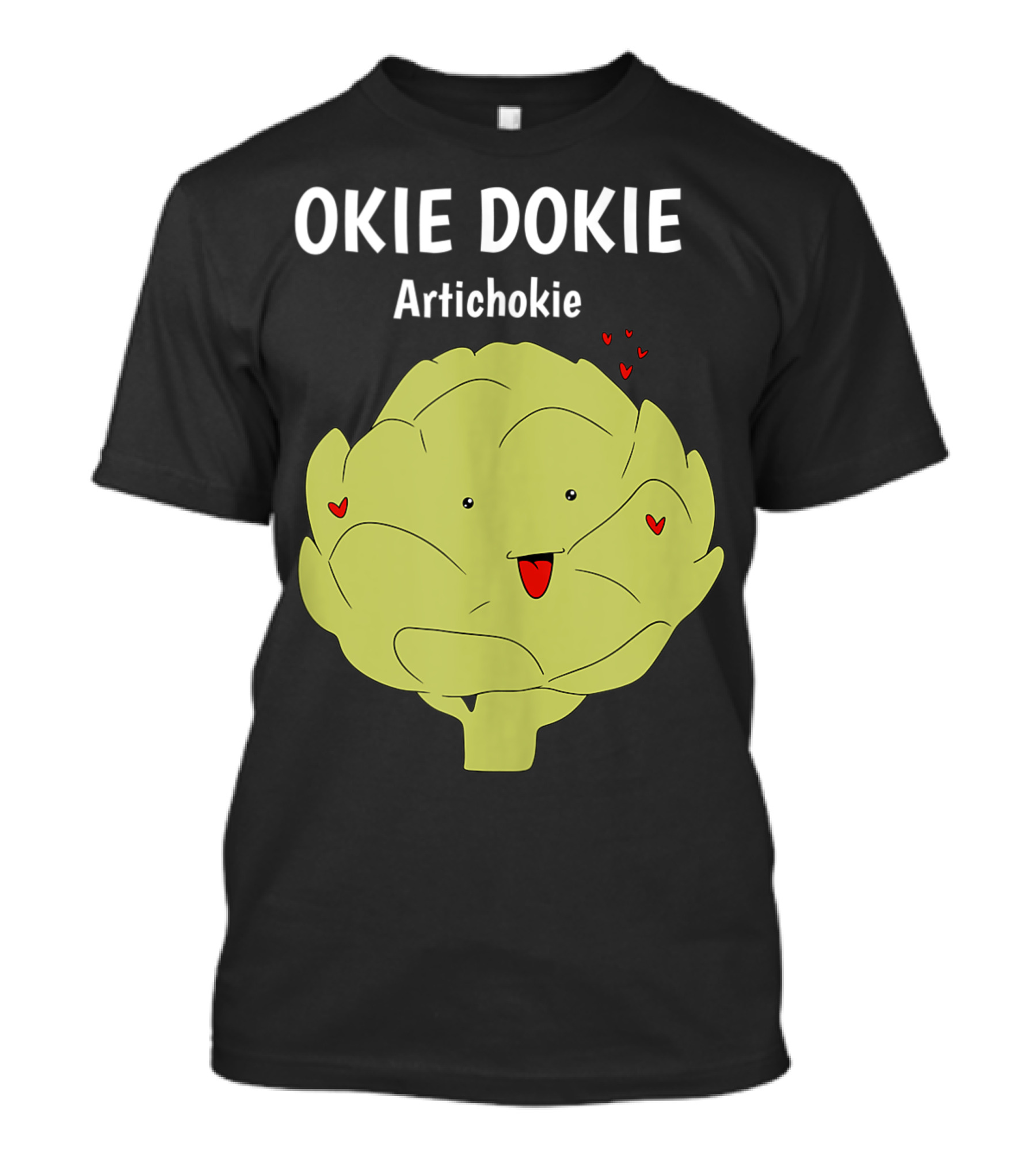 OKie Dokie Artichokie Cute Artichoke With Hearts T-Shirt