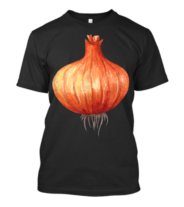 Onion Vegetable Watercolor Painting T-Shirt