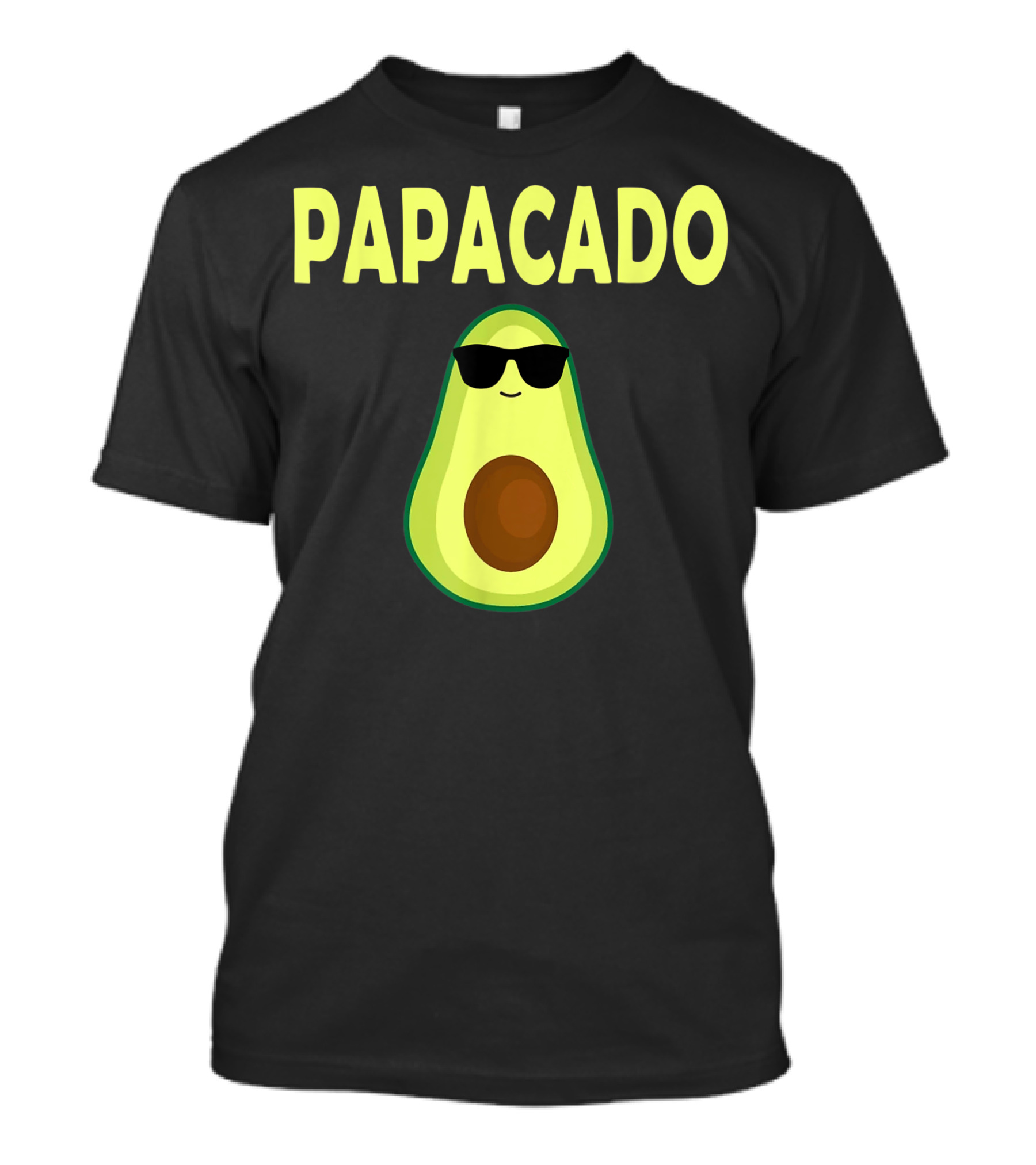 Papacado Avocado Dad Daddy Cool Shades Father's Day Fun T-Shirt
