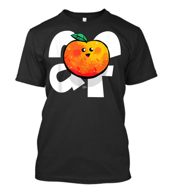 Peachy Af Kawaii Cute Peach Organic Fruit Vegan T-Shirt