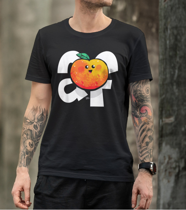 Peachy Af Kawaii Cute Peach Organic Fruit Vegan T-Shirt