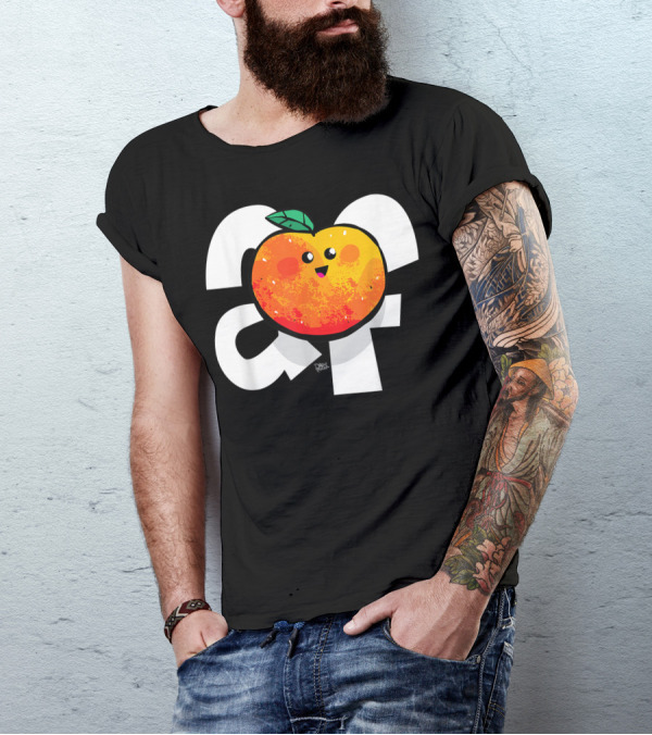 Peachy Af Kawaii Cute Peach Organic Fruit Vegan T-Shirt