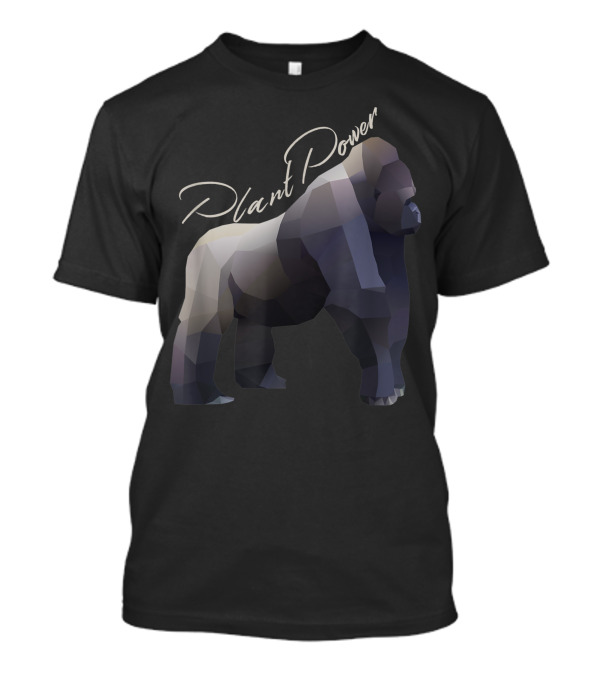 Plant Power Silverback Gorilla Vegan T-Shirt