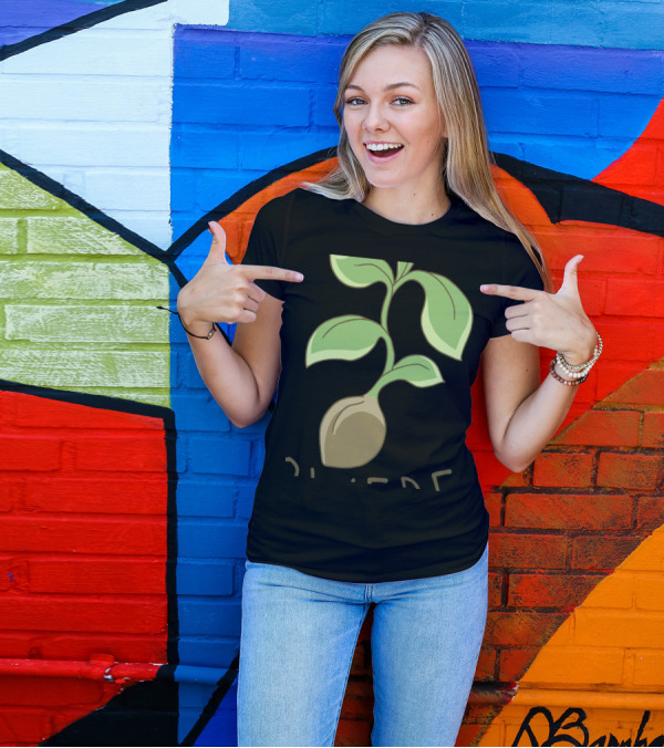 Plant Powered M8 Sprouting Seedling Veggie T-Shirt