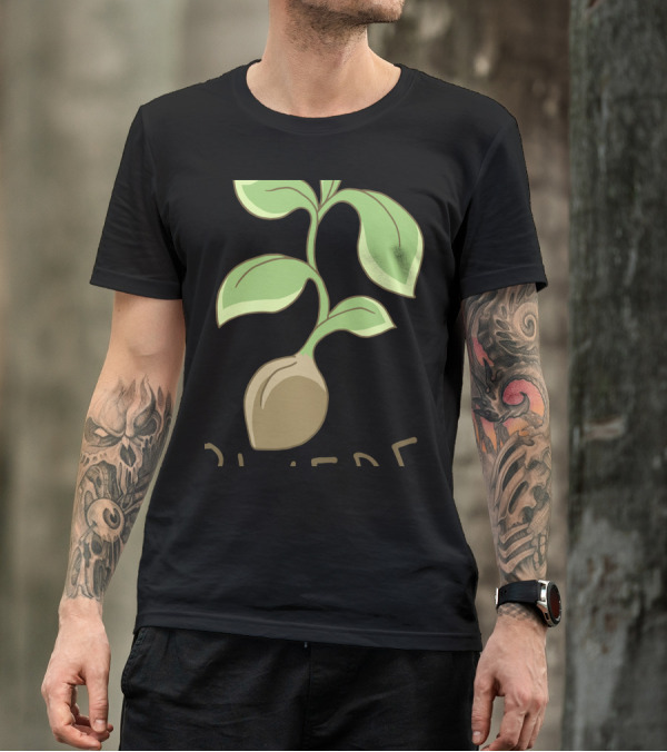 Plant Powered M8 Sprouting Seedling Veggie T-Shirt