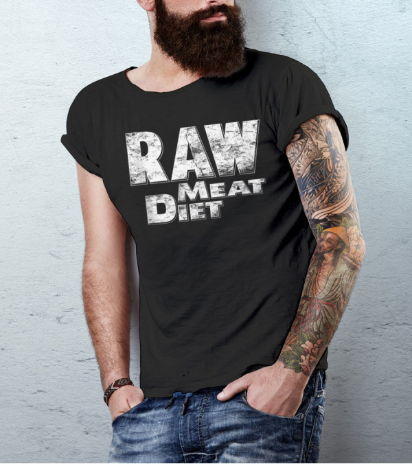 Raw Meat Diet Carnivore Beef Love Anti Vegan T-Shirt