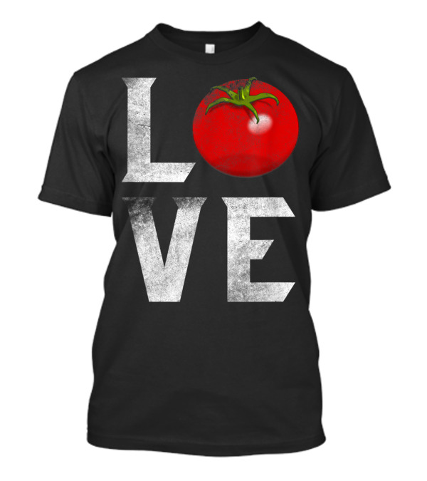 Love Red Tomato Gardener I Love Gardening Vegetables Vegan Food T-Shirt