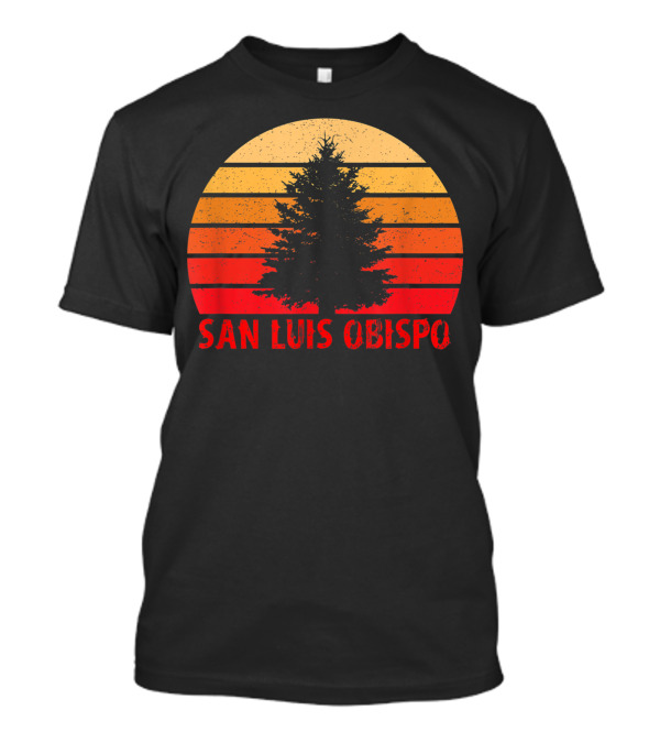 San Luis Obispo California Sunset Silhouette Slo Nor Cal T-Shirt