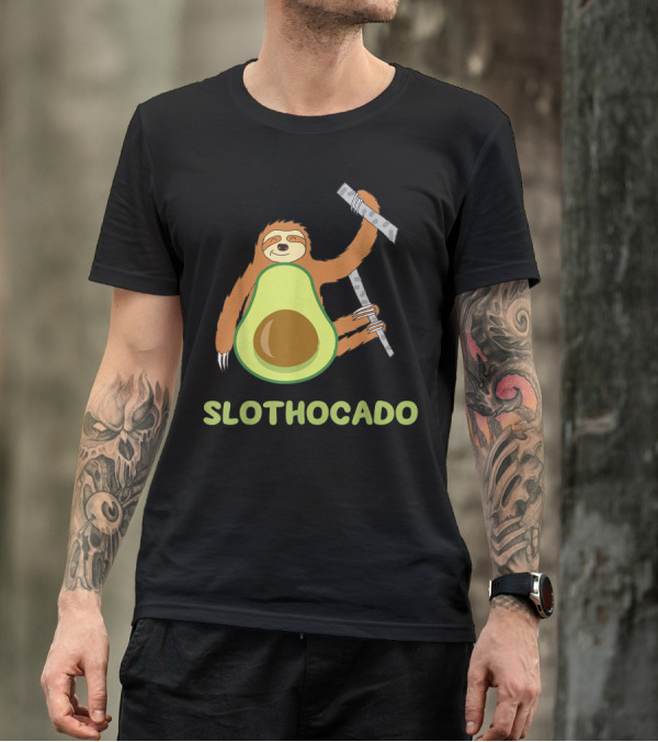 Slothocado Funny Avocado Sloth Joke T-Shirt