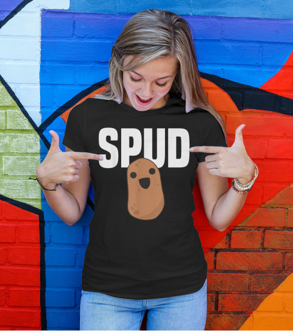 SPUD Kawaii Cute Potato Food Humor Vegan T-Shirt