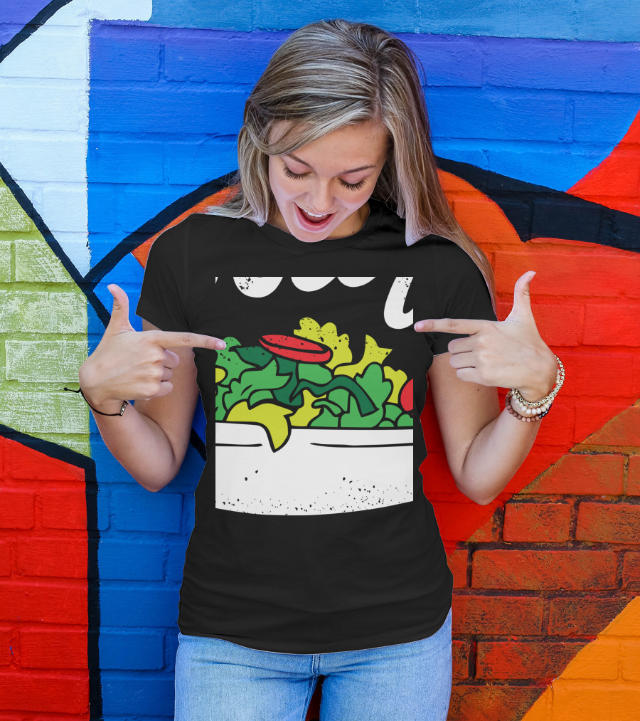 Toss It Funny Salad With Fresh Greens And Tomatoes For National Salad Day T-Shirt