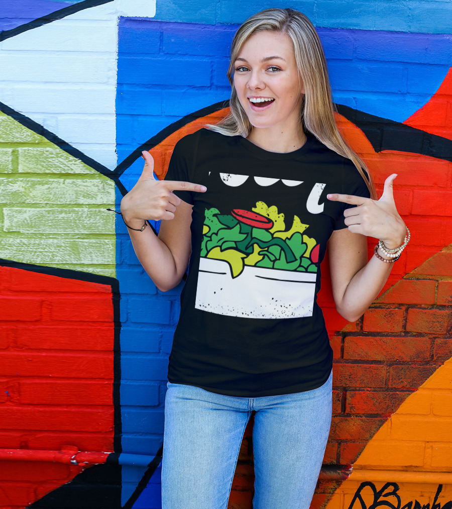 Toss It Funny Salad With Fresh Greens And Tomatoes For National Salad Day T-Shirt