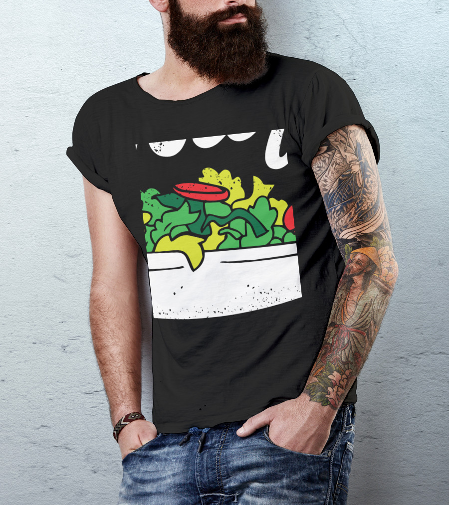 Toss It Funny Salad With Fresh Greens And Tomatoes For National Salad Day T-Shirt