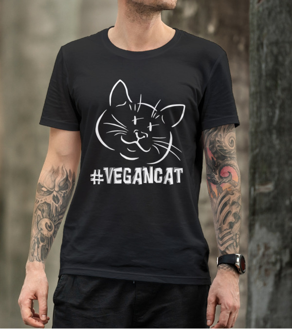 Vegancat Vegan Ca Hashtag Vegancat Vegancat T-Shirt