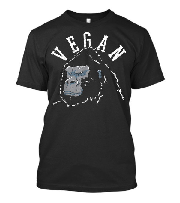 Vegan Gorilla Fitness Gym Workout T-Shirt