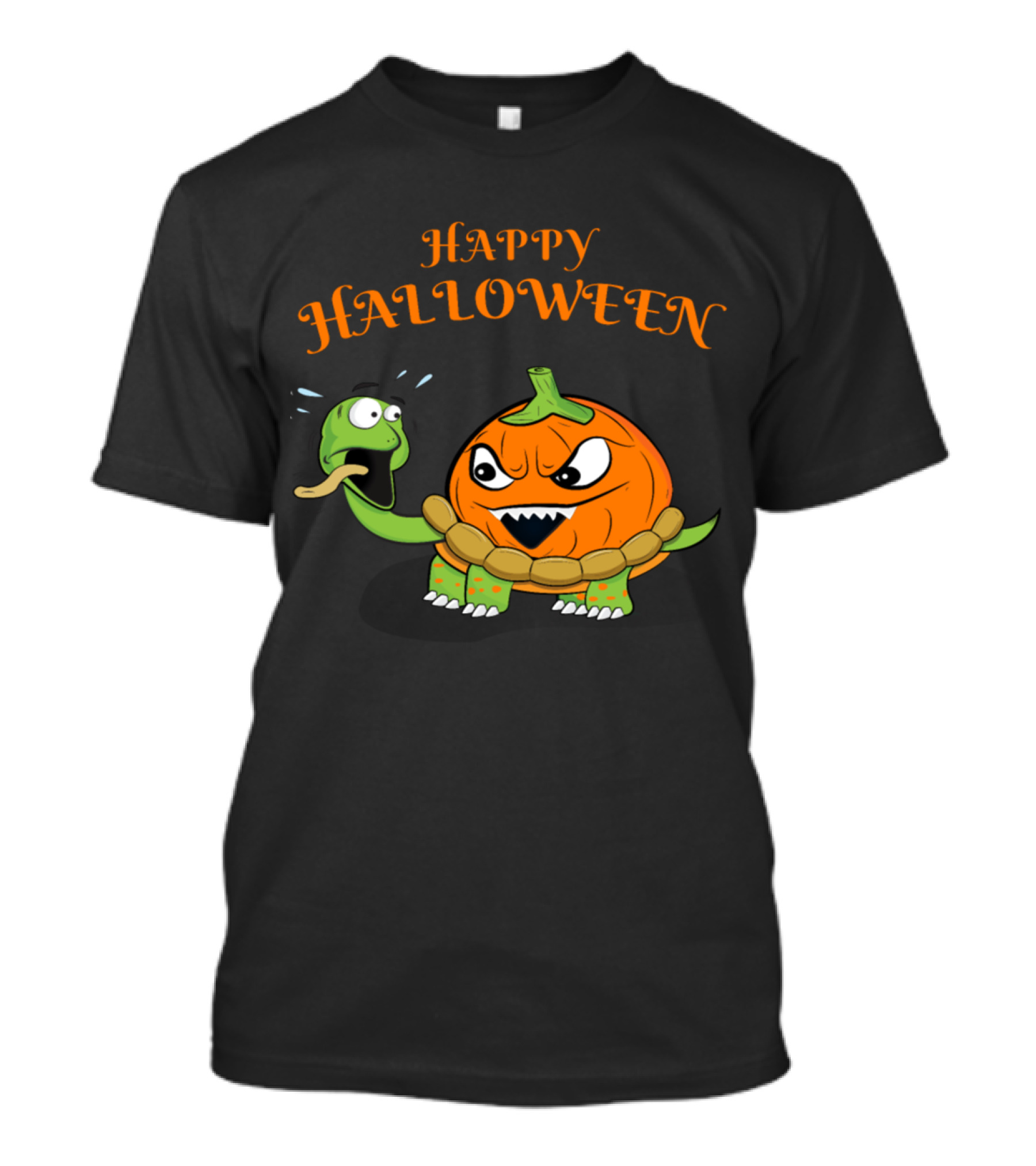Happy Halloween Turtle Pumpkin T-Shirt
