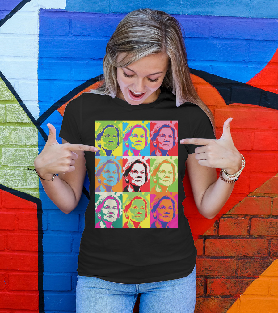 Elizabeth Warren Pop Art Superstar T-Shirt