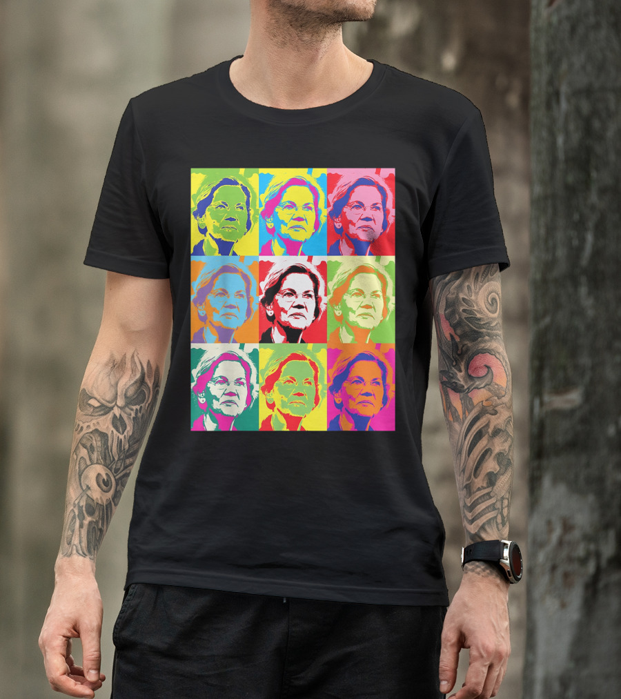 Elizabeth Warren Pop Art Superstar T-Shirt