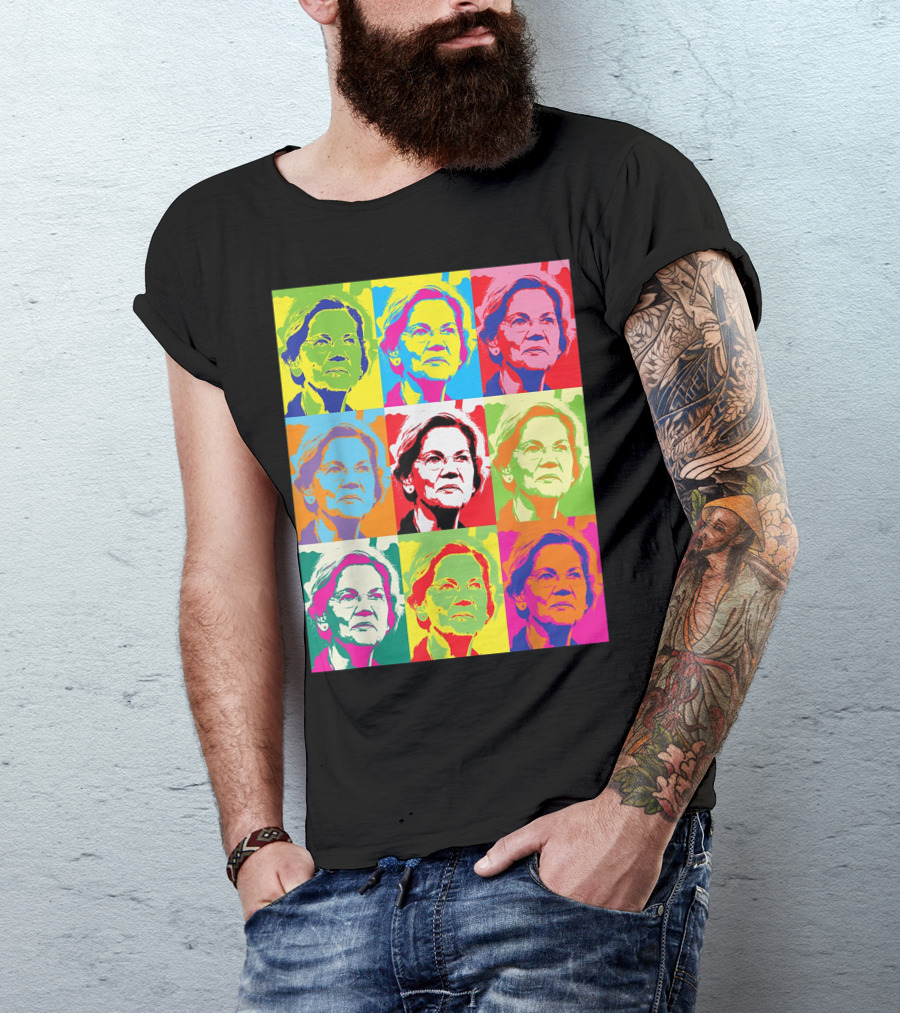 Elizabeth Warren Pop Art Superstar T-Shirt
