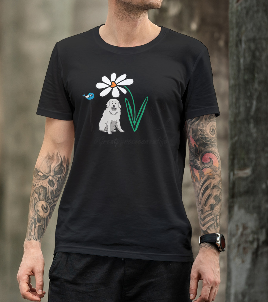 Love Great Pyrenees Mom Life #Greatpyreneesmomlife T-Shirt