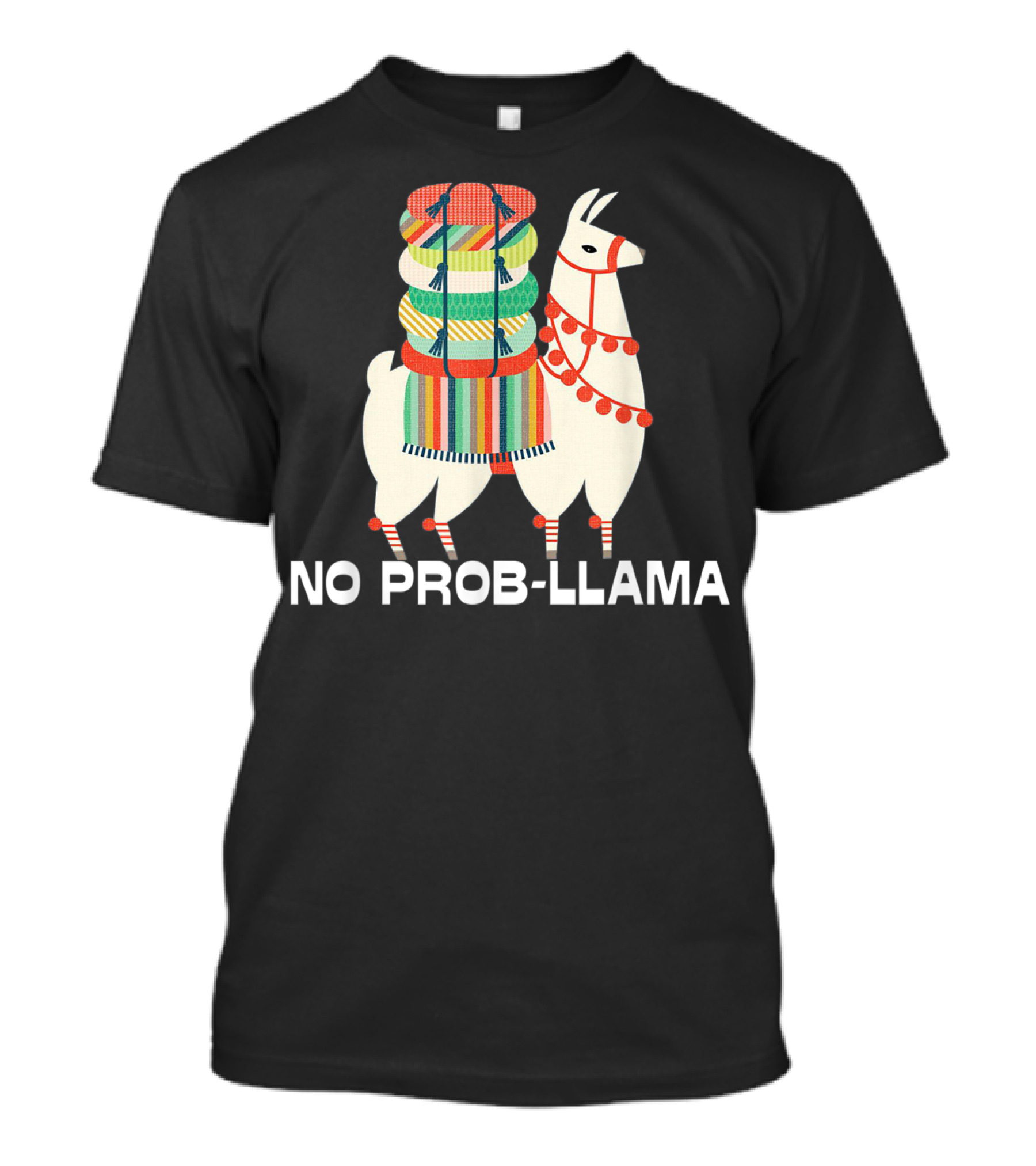 No Prob Llama Cute Llama Alpaca Lover T-Shirt